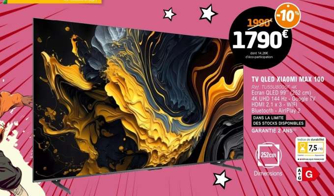 TV QLED XIAOMI MAX 100