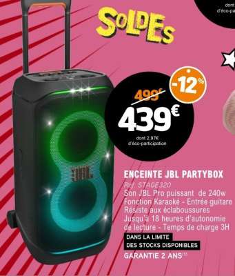 ENCEINTE JBL PARTYBOX
