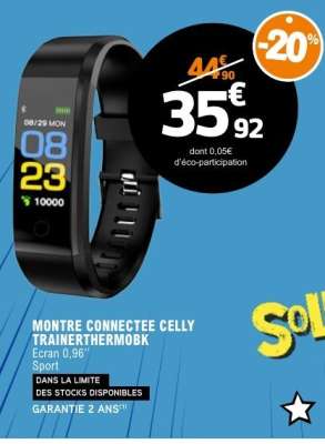 MONTRE CONNECTEE CELLY TRAINERTHERMOBK