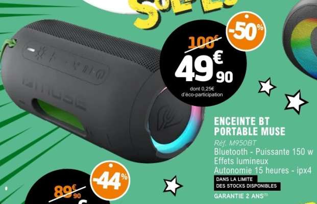 ENCEINTE BT PORTABLE MUSE