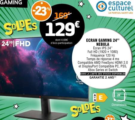 ECRAN GAMING 24'' "NEBULA"