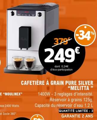 Cafetière à Grain Pure Silver 'Melitta'
