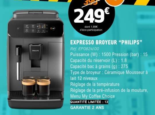 Expresso broyeur PHILIPS