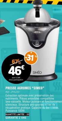 PRESSE AGRUMES “SIMÉO”