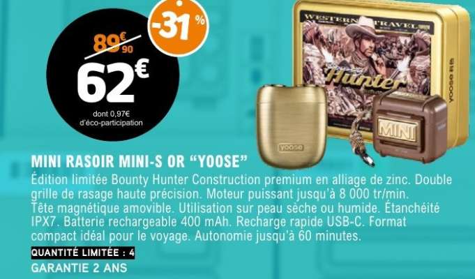 MINI RASOIR MINI-S OR “YOOSE”