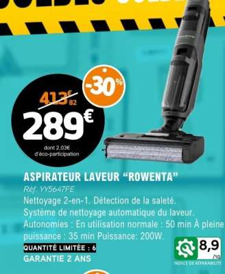 ASPIRATEUR LAVEUR ROWENTA