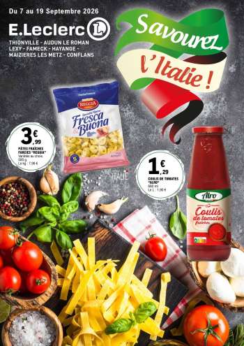 Catalogue E.Leclerc - 07/09/2026 - 19/09/2026.