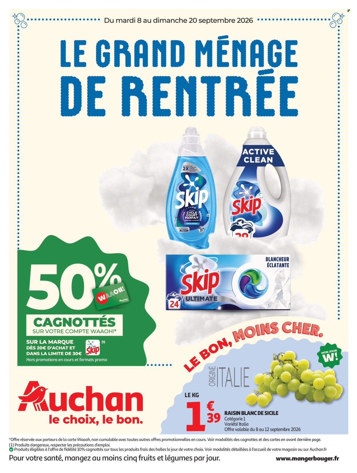 Catalogue Auchan - 08/09/2026 - 20/09/2026. Page 1