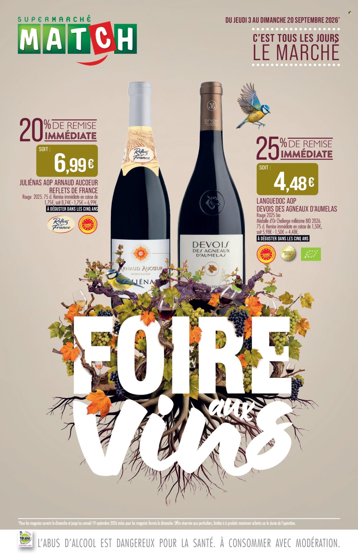 Catalogue Supermarché Match - 03/09/2026 - 20/09/2026. Page 1