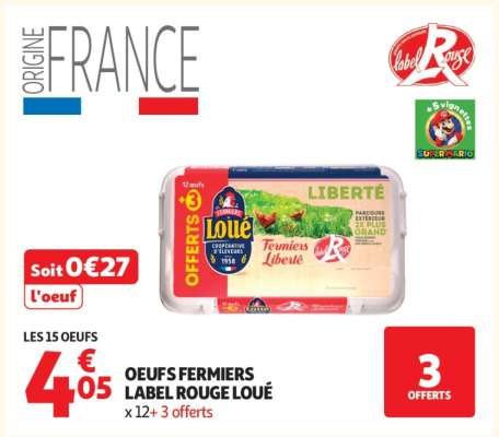 Oeufs Fermiers Label Rouge Loué