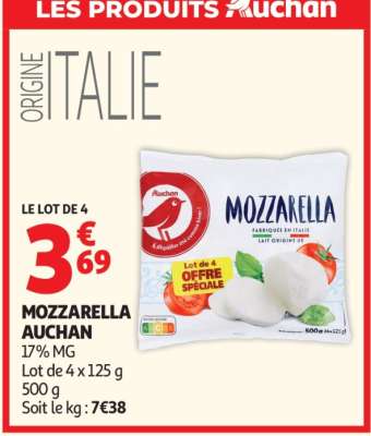 Mozzarella Auchan