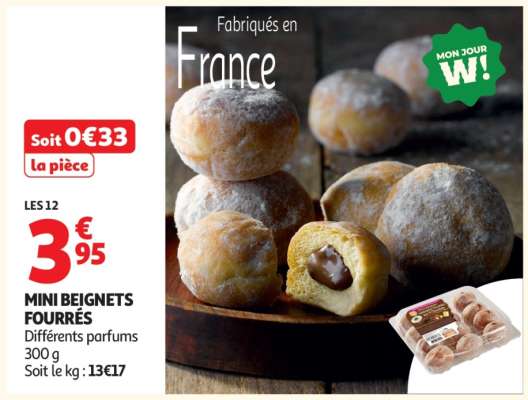 Mini Beignets Fourrés