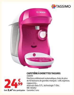 CAFETIÈRE À DOSETTES TAS1001