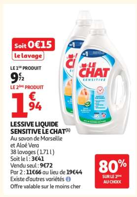 LESSIVE LIQUIDE SENSITIVE LE CHAT