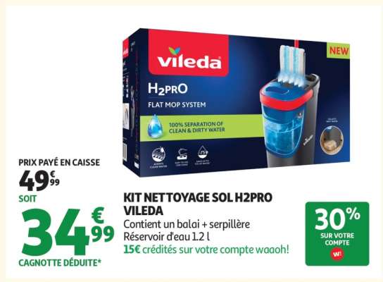 KIT NETTOYAGE SOL H2PRO VILEDA