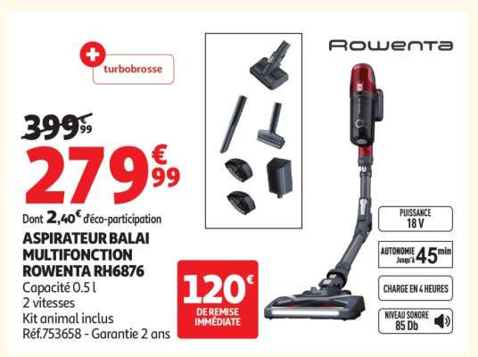 ASPIRATEUR BALAI MULTIFONCTION ROWENTA RH6876