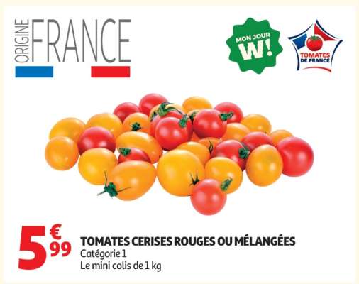 Tomates Cerises Rouges Ou Mélangées