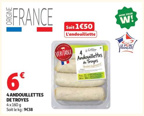 4 Andouillettes De Troyes