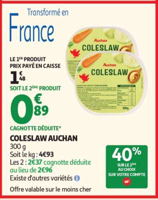 COLESLAW AUCHAN