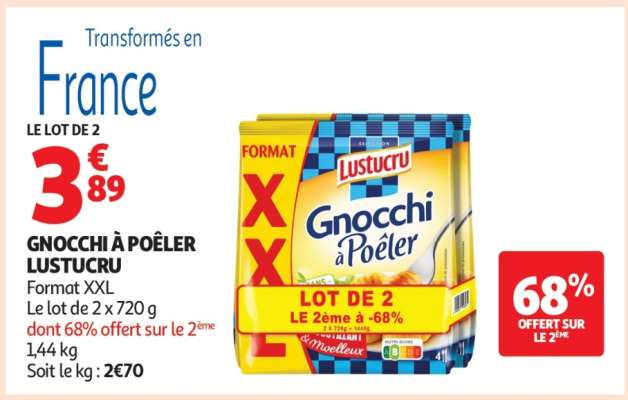 Gnocchi À Poêler Lustucru