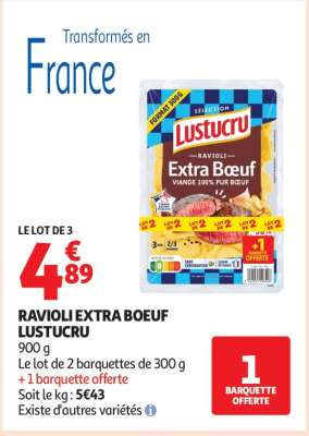 Ravioli Extra Boeuf Lustucru