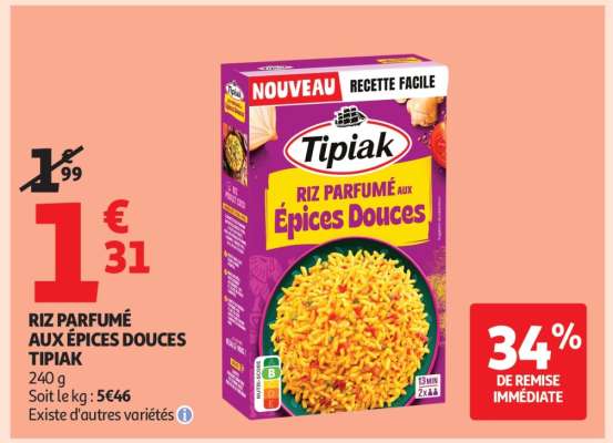 RIZ PARFUMÉ AUX ÉPICES DOUCES TIPIAK