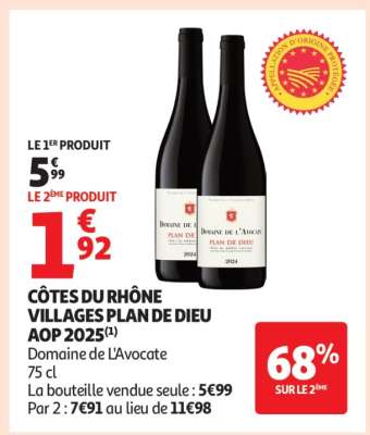 CÔTES DU RHÔNE VILLAGES PLAN DE DIEU AOP 2025