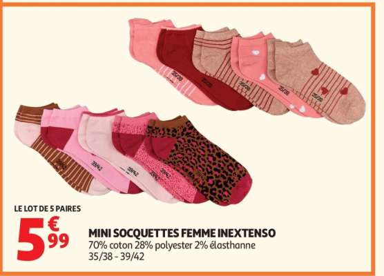 Mini Socquettes Femme Inextenso