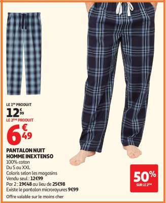 Pantalon Nuit Homme Inextenso