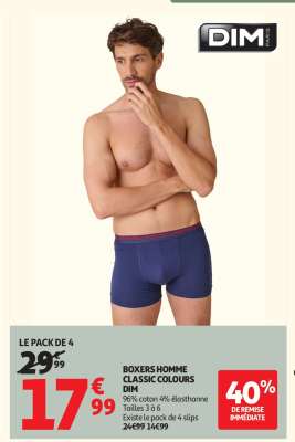 Boxers Homme Classic Colours Dim