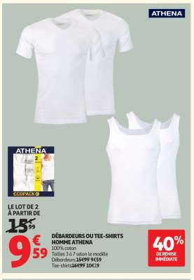 DÉBARDEURS OU TEE-SHIRTS HOMME ATHENA