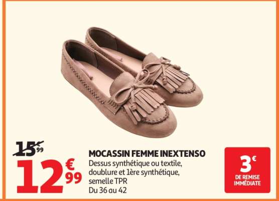 Mocassin Femme Inextenso