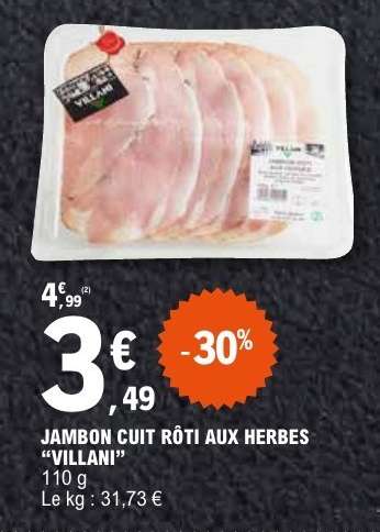 JAMBON CUIT RÔTI AUX HERBES VILLANI