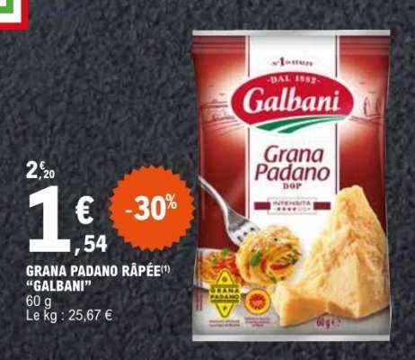 GRANA PADANO RÂPÉE "GALBANI"