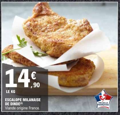 ESCALOPE MILANAISE DE DINDE