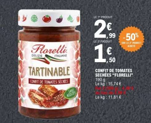 CONFIT DE TOMATES SÉCHÉES "FLORELLI"