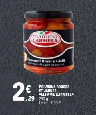 POIVRONS ROUGES ET JAUNES "MAMMA CARMELA"