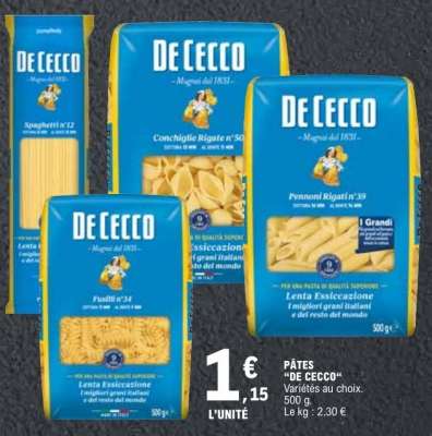 Pâtes "De Cecco"