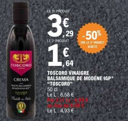 TOSCORO VINAIGRE BALSAMIQUE DE MODÈNE IGP 
TOSCORO