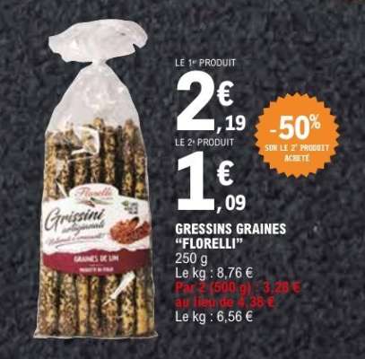Gressins Graines “Florelli”