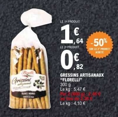 GRESSINS ARTISANAUX "FLORELLI"