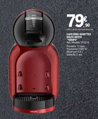 CAFETIÈRE DOSETTES DOLCE GUSTO "KRUPS"