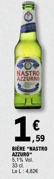 BIÈRE “NASTRO AZZURRO”