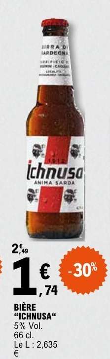 BIÈRE "ICHNUSA"