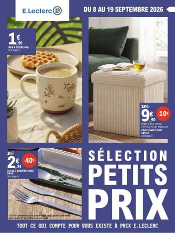 Catalogue E.Leclerc - 08/09/2026 - 19/09/2026.