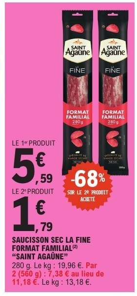 SAUCISSON SEC LA FINE FORMAT FAMILIAL 'SAINT AGAÛNE'