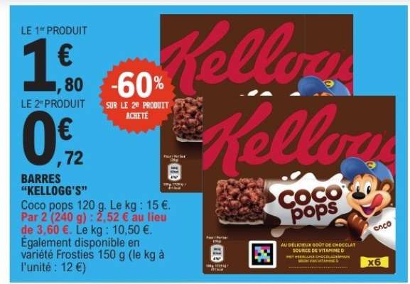 BARRES "KELLOGG'S"
