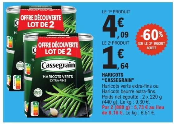 HARICOTS 'CASSEGRAIN'