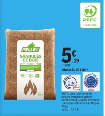 PELLEX GRANULÉS DE BOIS