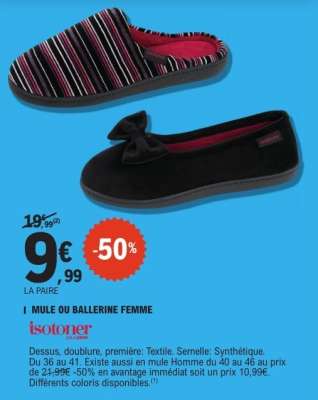 Mule ou Ballerine Femme